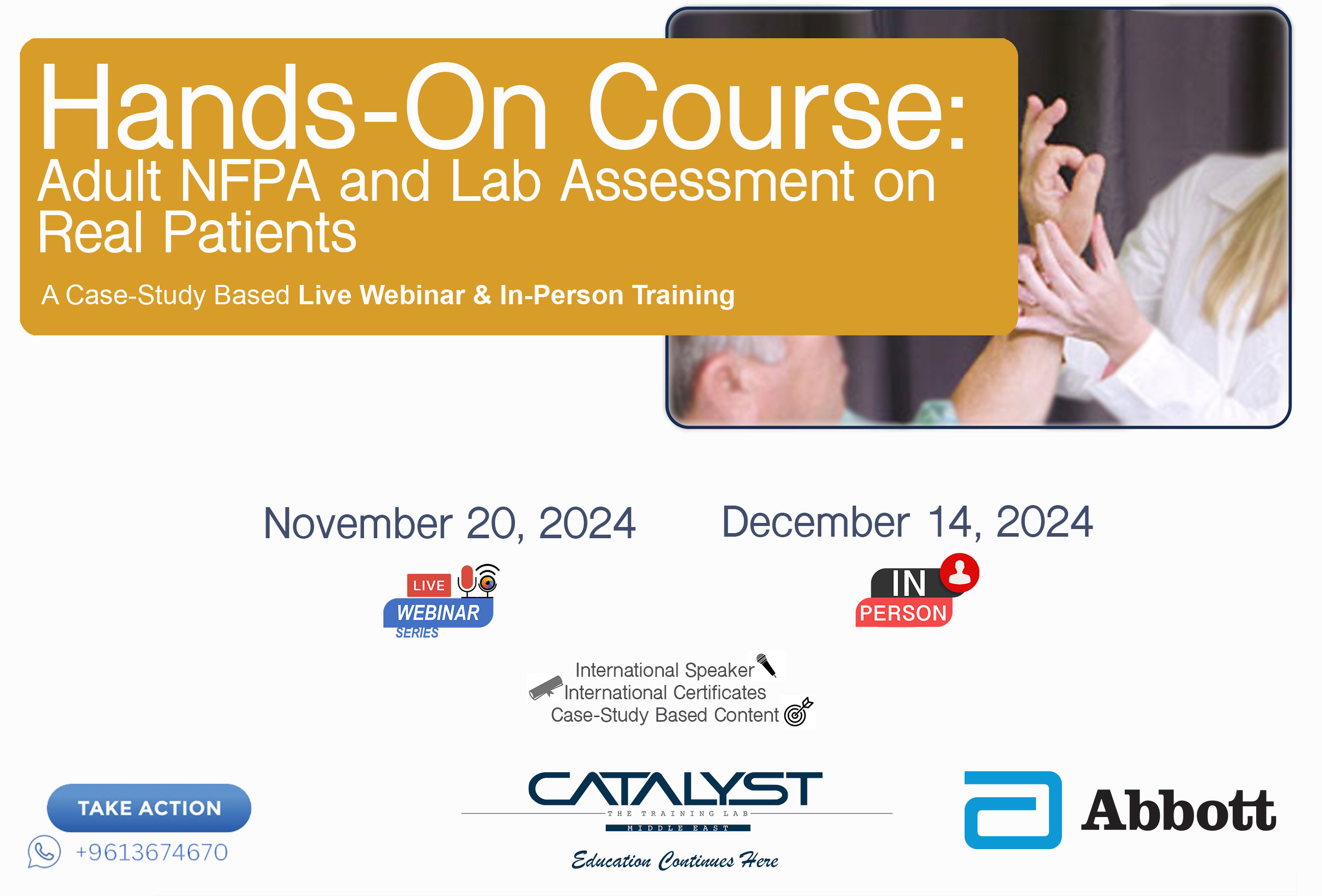 Hands-On Course: Adult NFPA and Lab Assessment on Real Patients