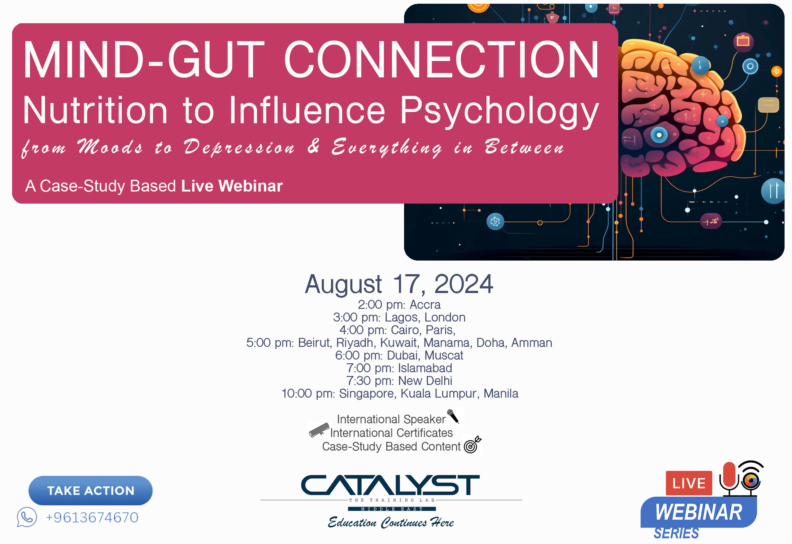 MIND-GUT CONNECTION: Nutrition to Influence Psychology                                         